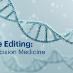 CRISPR gene editing illustrating precise DNA modification at the molecular level