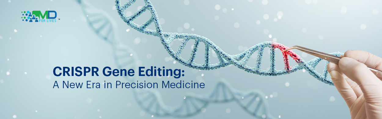 CRISPR gene editing illustrating precise DNA modification at the molecular level