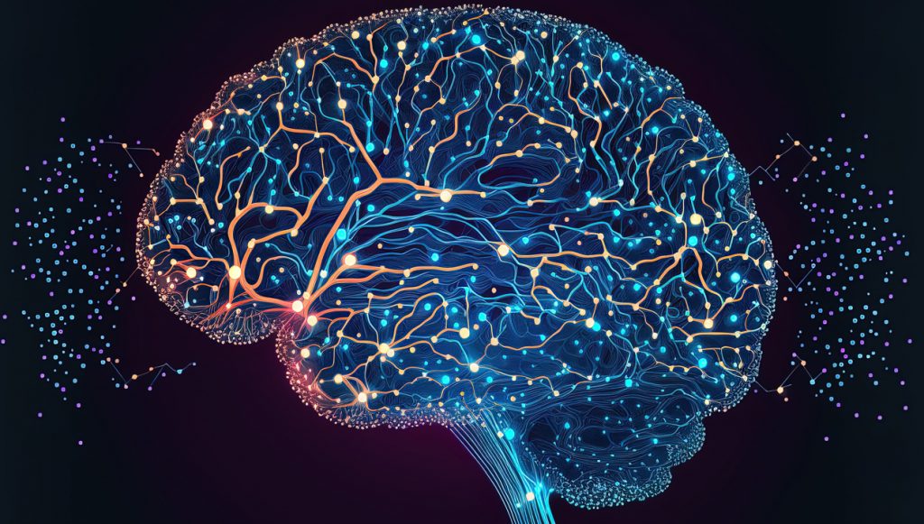 connections between neurons in the brain