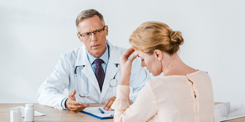 Patient and doctor experiencing communication difficulty 