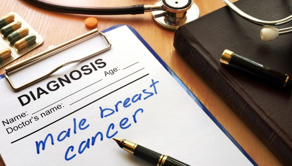 breast cancer in men symptoms
