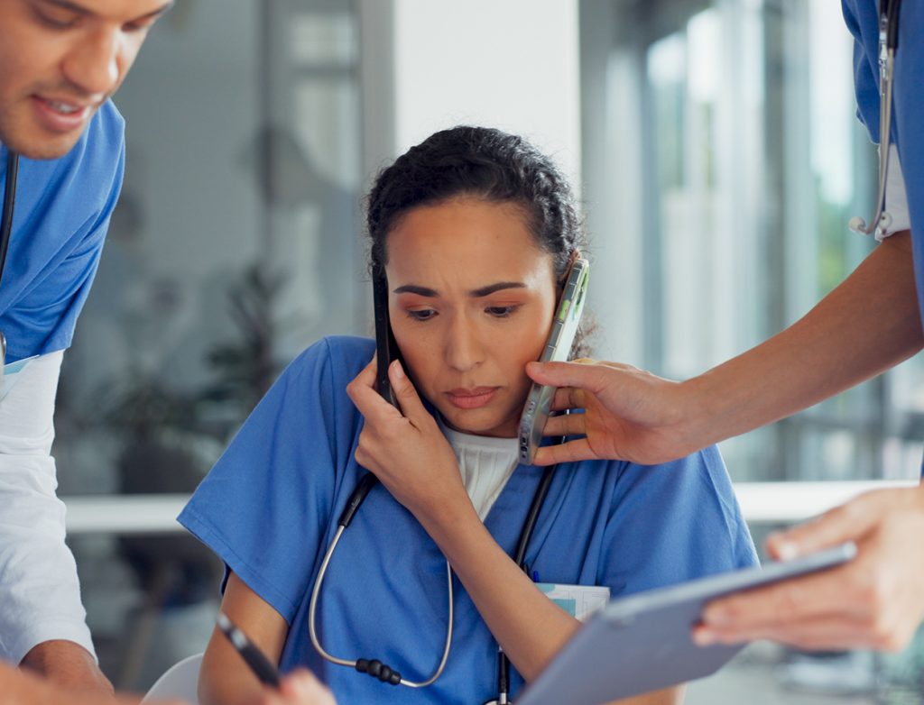Stressed Female Physicians