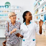 Pharmacy Customer with a Pharmacist
