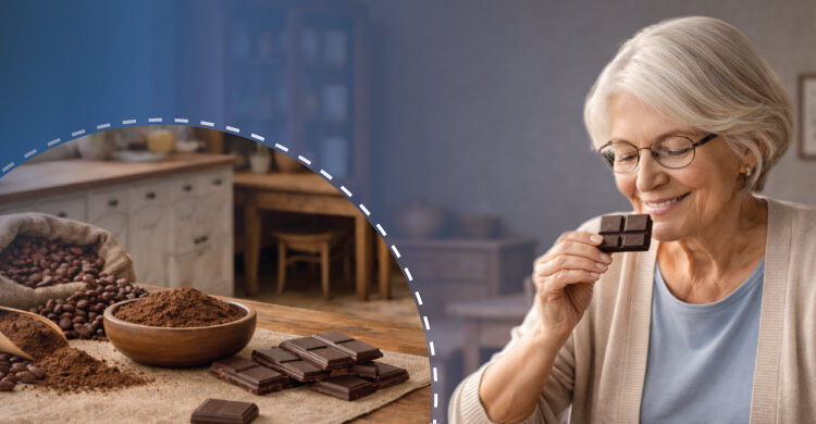 cocoa powder and dark chocolate representing cocoa and diabetes research