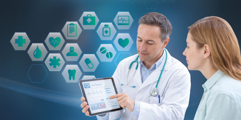 Doctor explaining cervical screening results to patient