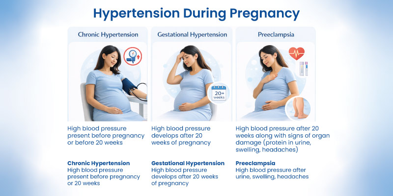 types of hypertension in pregnancy infographic
