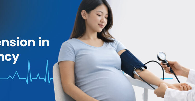 pregnant woman having blood pressure checked during prenatal visit