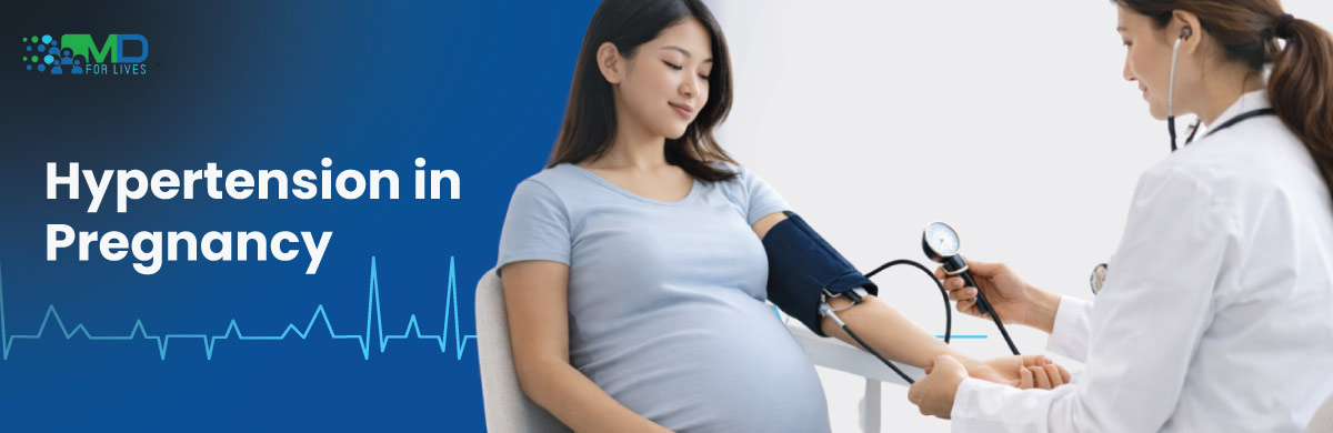 pregnant woman having blood pressure checked during prenatal visit