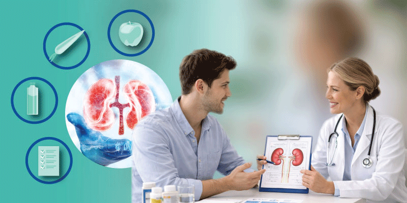 doctor advising patient on preventing chronic kidney disease progression