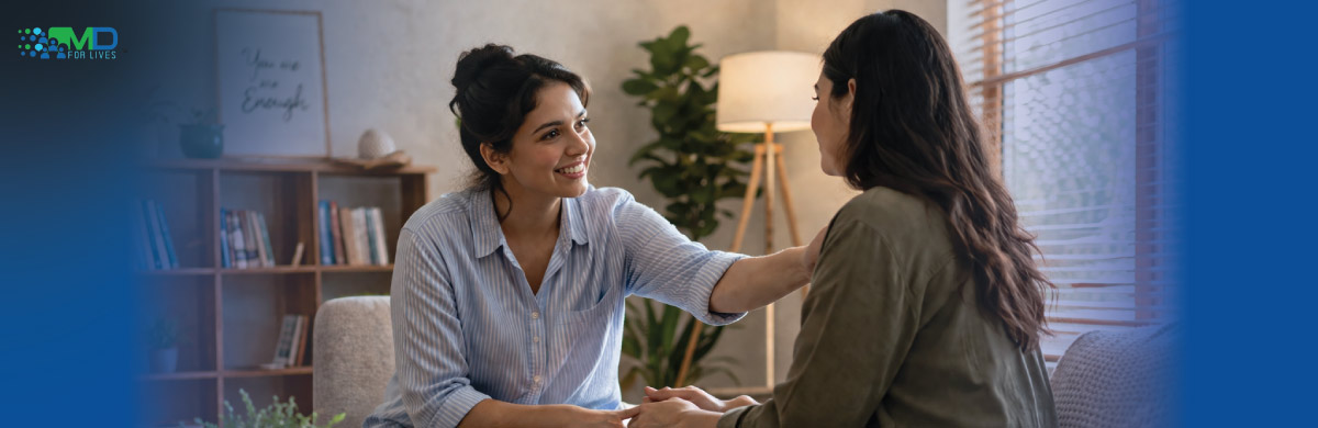 patient community providing emotional support through shared experiences