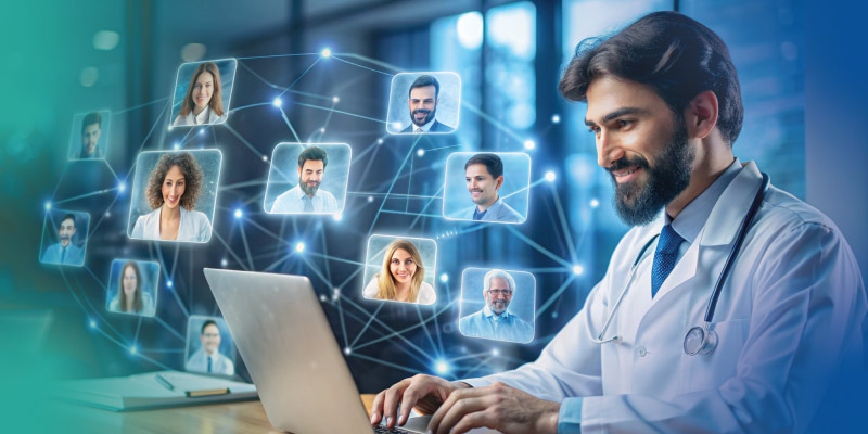 patient community network connecting individuals with shared conditions 