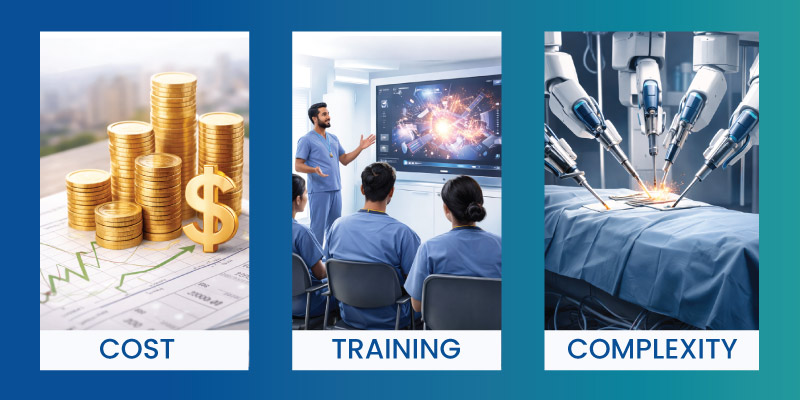 challenges of robotic surgery cost and training