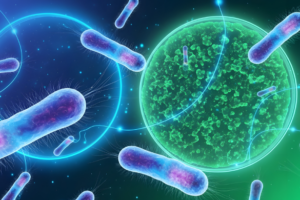 antimicrobial resistance showing bacteria surviving antibiotic treatment