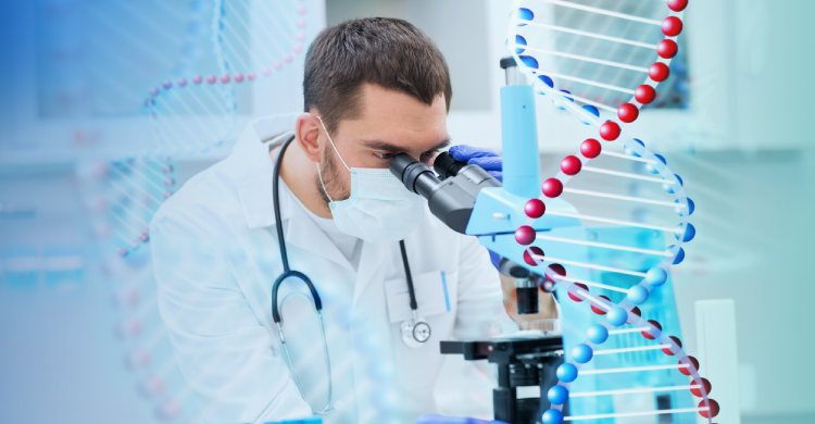 gene therapy treatment showing genetic level intervention