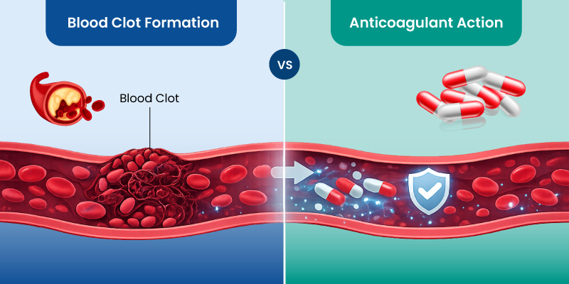 how oral anticoagulants prevent blood clot formation in the bloodstream