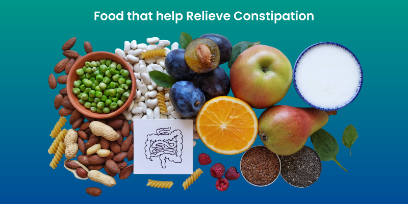 foods that help relieve constipation including fiber rich diet