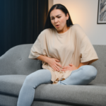 how to relieve constipation showing abdominal discomfort and digestive issue
