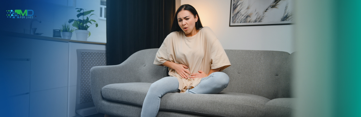 how to relieve constipation showing abdominal discomfort and digestive issue