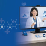 telehealth in pharmacy showing remote consultation with pharmacist