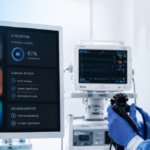 endoscopist reviewing AI-assisted lesion detection with clinical decision verification