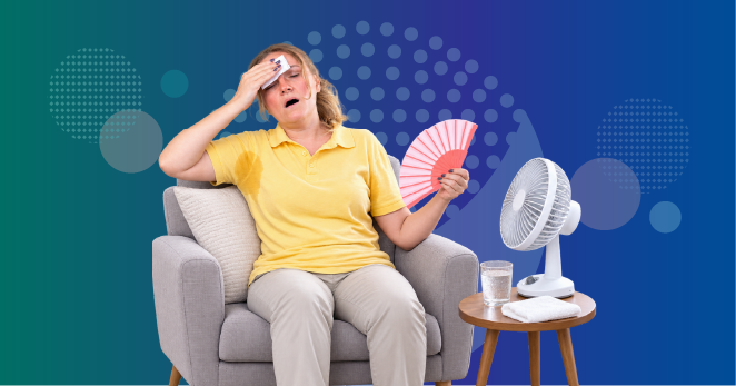 Hot flashes after menopause