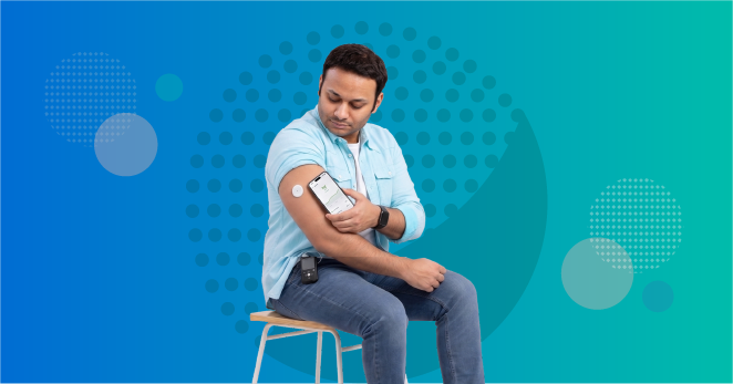 Insulin pump and CGM for diabetes management.