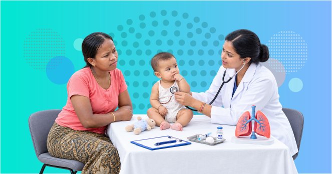 pediatrician discussing RSV prevention pathway with parent during infant respiratory care consultation
