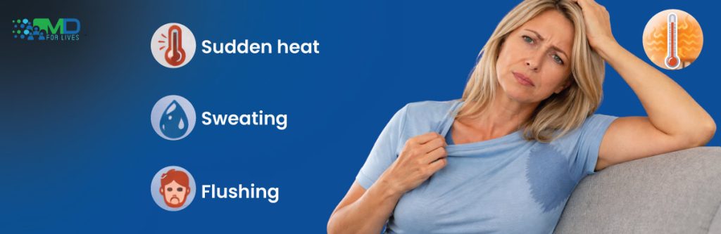 Hot flashes after menopause