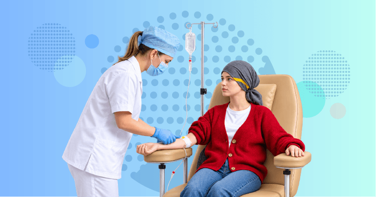 patient-centered oncology banner showing cancer treatment experience beyond clinical outcomes including uncertainty fatigue daily life and emotional pressure