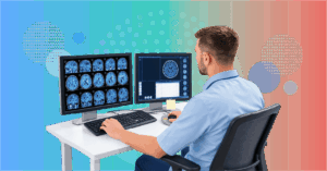 neurologist integrating patient history neurological examination imaging and biomarkers for clinical decision-making