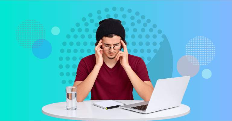 person living with migraine managing fatigue brain fog light sensitivity and uncertainty between attacks