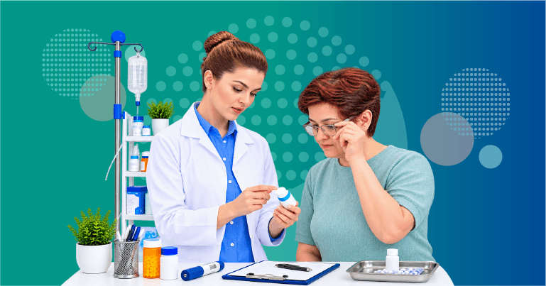 pharmacist counseling patient on GLP-1 therapy management including side effects dose escalation nutrition adherence and expectations