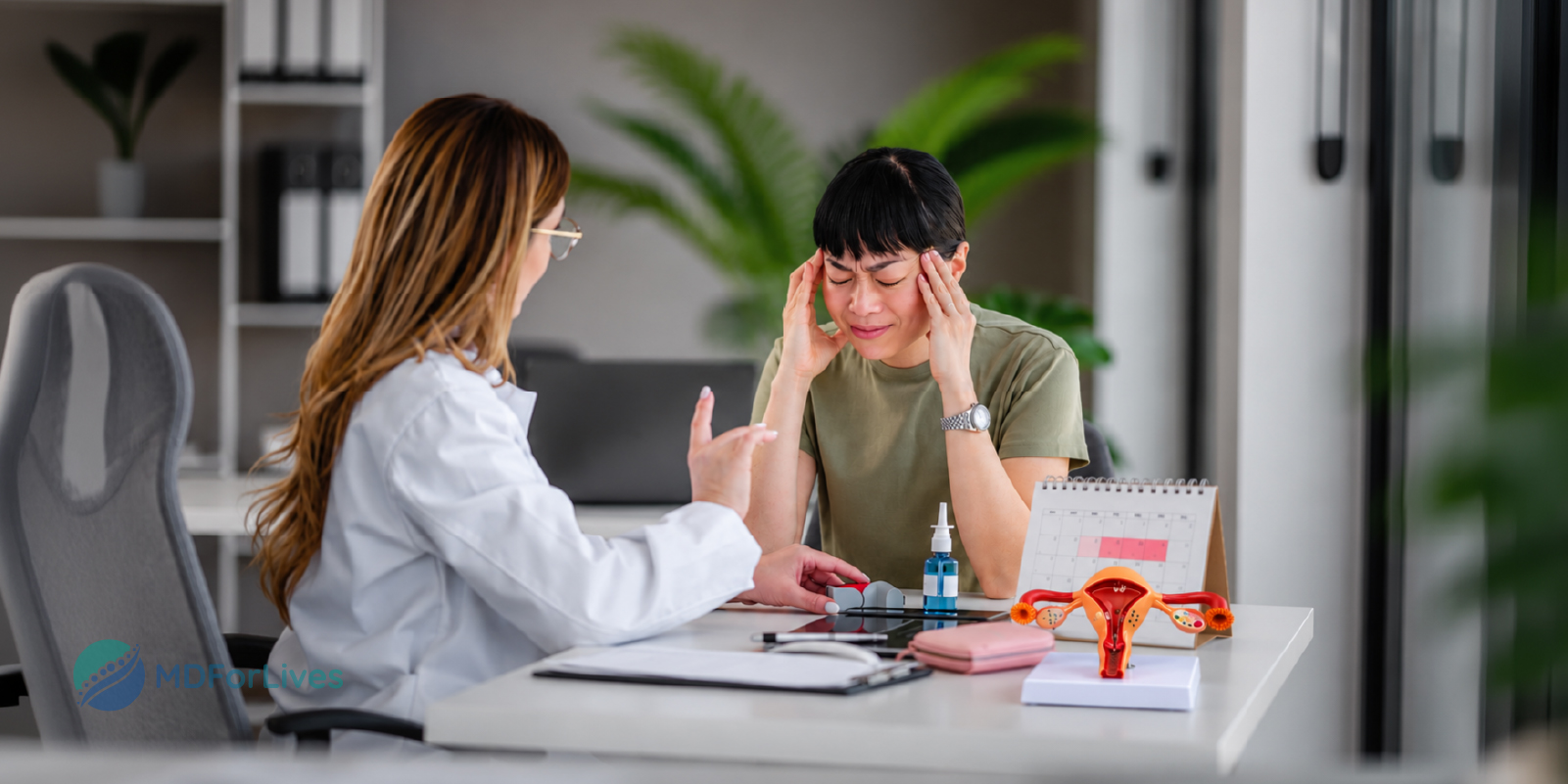  menstrual migraine infographic showing hormonal timing attack severity treatment response prevention windows and migraine tracking 